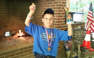 Andrew 3rd Place Raingutter Regatta Win